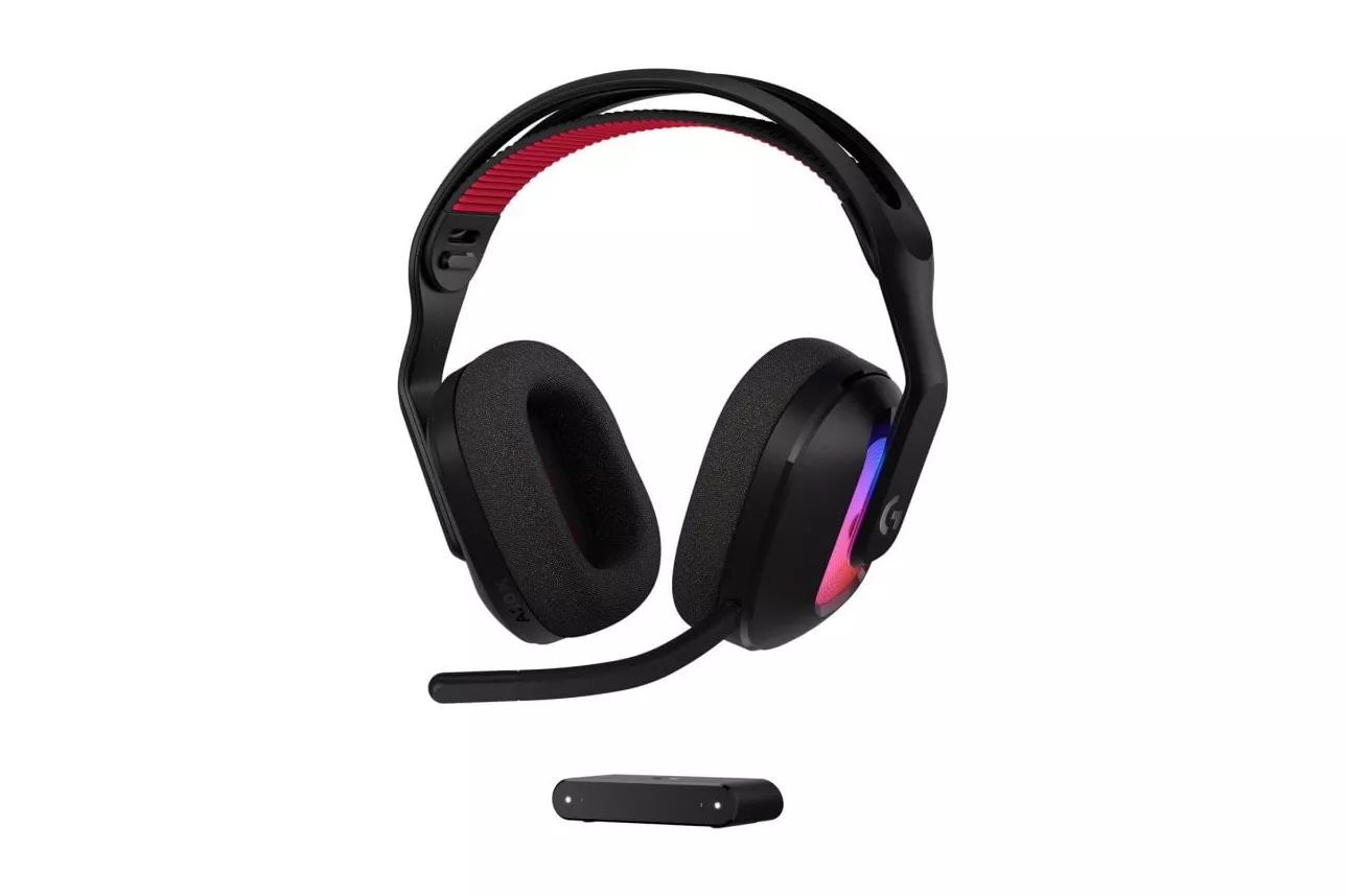 Auriculares Logitech G Astro A20 X inalámbricos y alámbricos para gaming con PLAYSYNC, Bluetooth y RGB negros