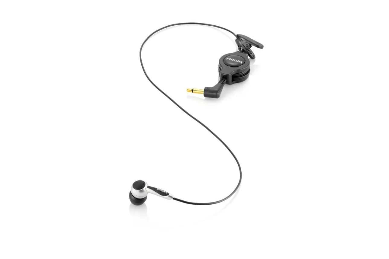 Auriculares Philips LFH9162/00 con cable, intrauditivos, para grabación de llamadas y música, negro y plata