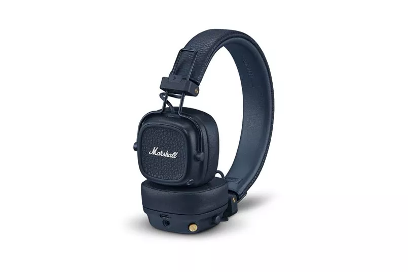 Auriculares Marshall inalámbricos Bluetooth 5.3 Azul con Micrófono y batería 100 h