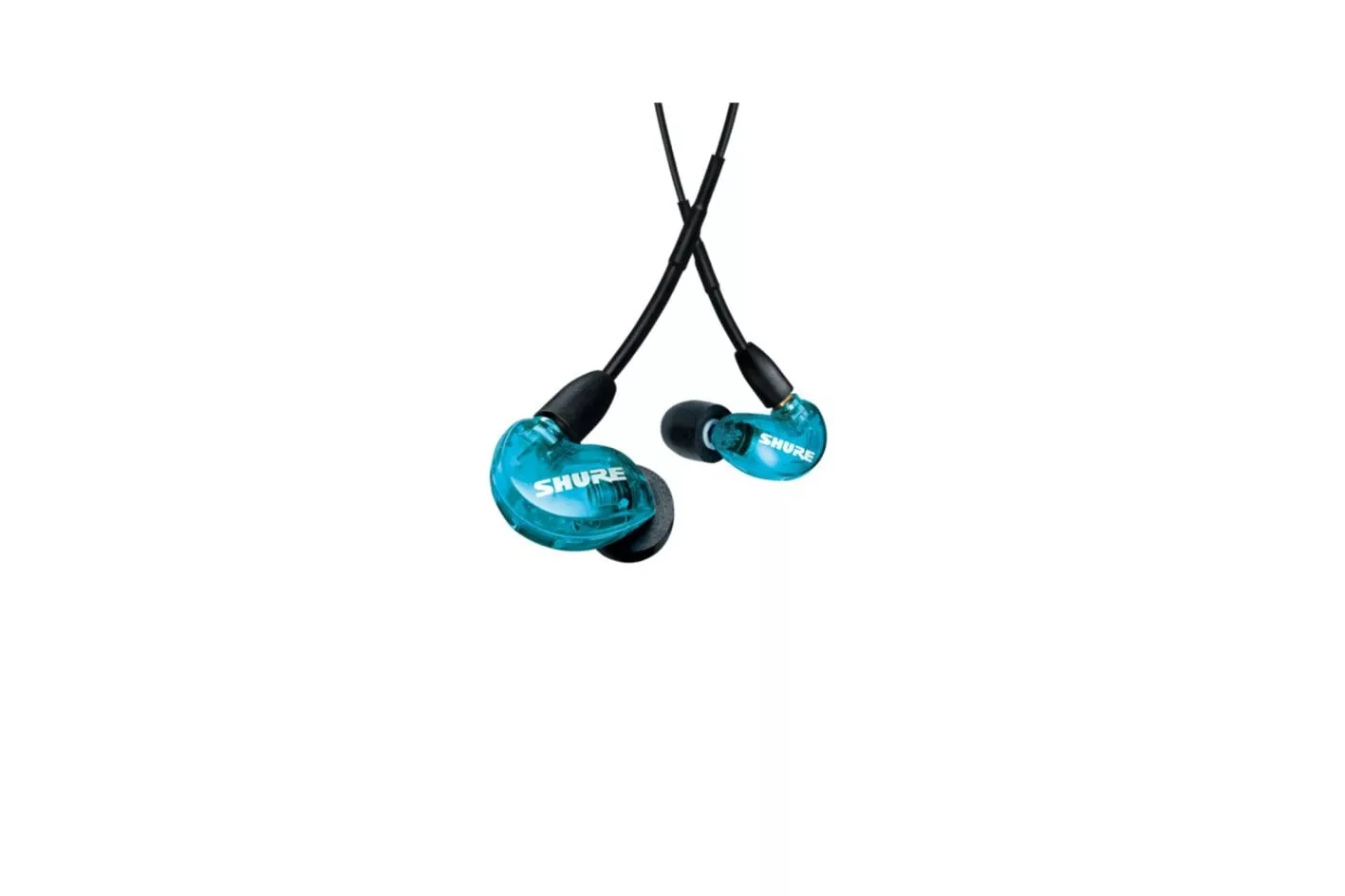 Auriculares Shure AONIC 215 con cable Cancelación de Ruido Micrófono in-line Azul Translúcido