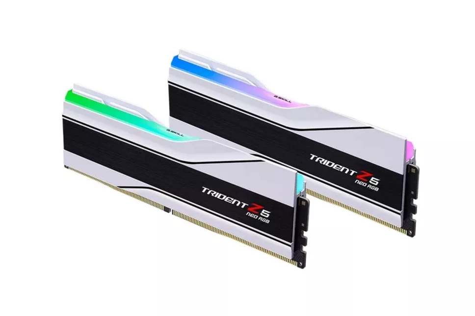 Memoria RAM G.Skill Trident Z Neo 32GB 2x16GB DDR5 6000MHz CL30 RGB AMD EXPO Blanco