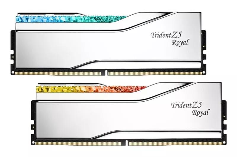 Memoria RAM G.Skill Trident Z5 Royal F5-6800J3446F48GX2-TR5S 96GB 2x48GB DDR5 6800MHz CL34 RGB Intel XMP Multicolor