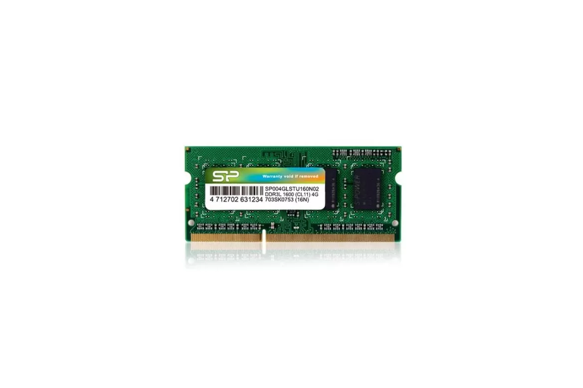 Memoria RAM Silicon Power SP004GLSTU160N02 4GB 1x4GB DDR3L 1600MHz CL11 SO-DIMM Verde