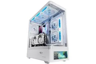 Caja Mars Gaming MC-LCDPRO ATX Blanco Pantalla IPS LCD 7,2