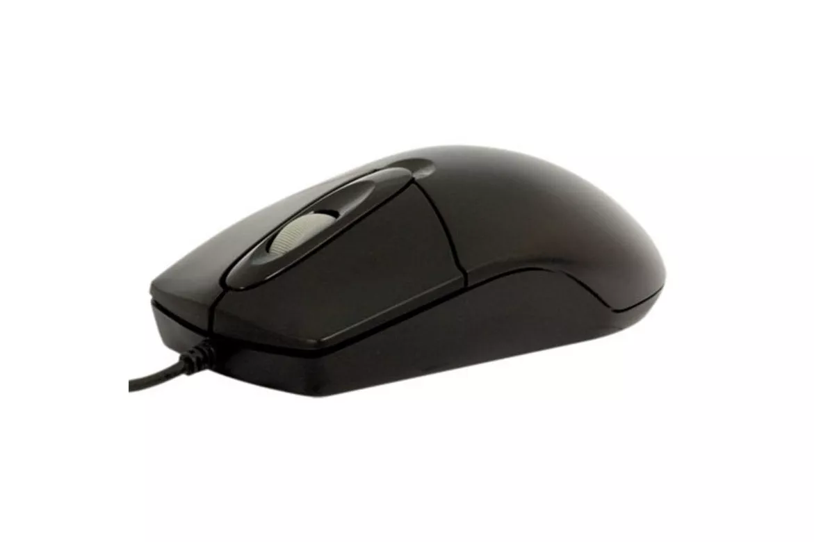Ratón A4Tech OP-720 USB tipo A 800 DPI Negro Plug and Play
