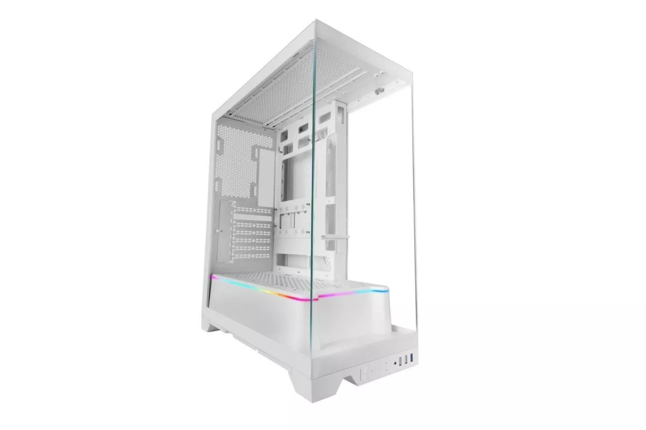 Caja Mars Gaming MC-PRISMA Triple Cristal ARGB Blanco Semitorre ATX
