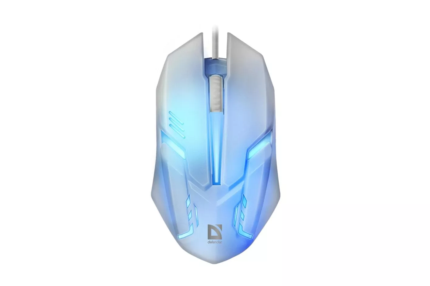 Ratón Defender Cyber MB-560L USB 1200DPI Blanco Iluminación Multicolor