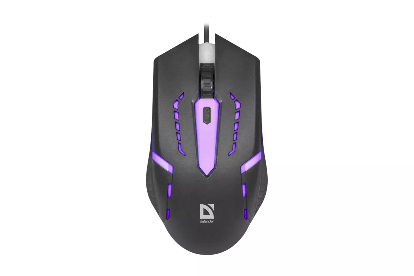 Ratón Defender FLASH MB-600L USB 1200 DPI Negro RGB Ambidiestro Gaming