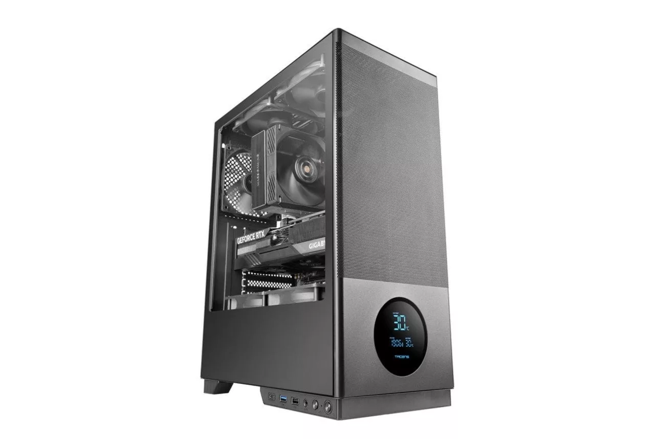 Caja PC Tacens Sagitta20 Semitorre LED 3x120mm USB-C Cristal Templado Negra