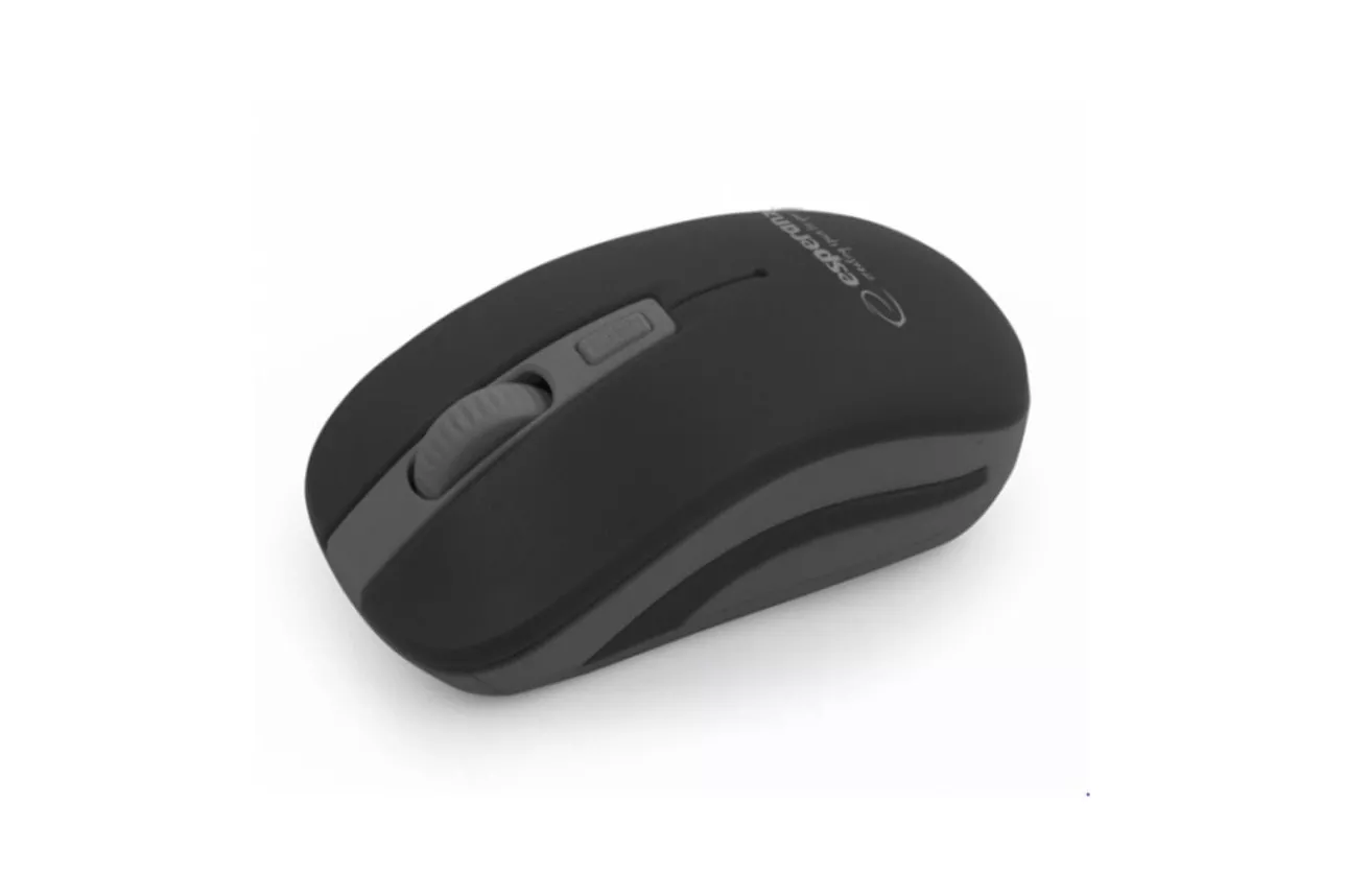 Ratón Esperanza EM126EK Inalámbrico RF 1600 DPI Negro Gris 4 Botones