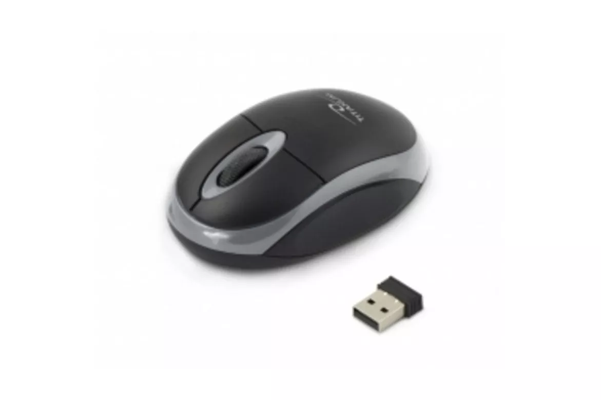 Ratón Esperanza Titanum RF inalámbrico 1000 DPI Negro Gris Ambidiestro