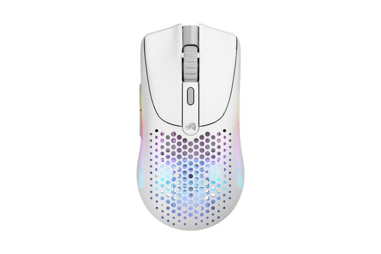 Botones Del Raton Ratón Glorious inalámbrico 26000 DPI USB-C 6 botones ultraligero blanco ...
