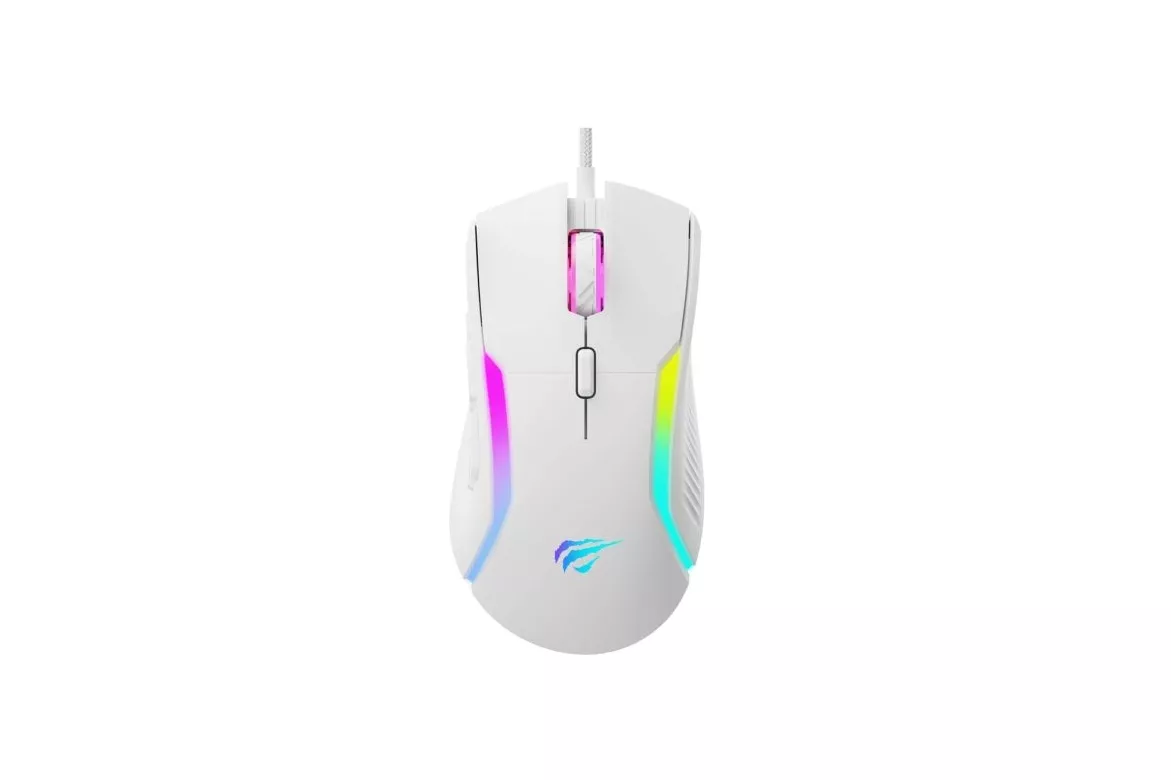 Ratón Havit MS1033 USB Type-A 8000 DPI Blanco 9 Botones Gaming