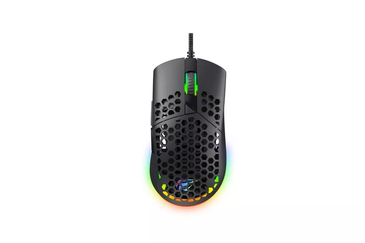 Ratón Havit MS1036 USB 7200 DPI Negro 7 Botones Iluminación RGB