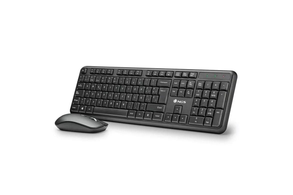 Teclado de membrana NGS Serenity Kit Layout ES inalámbrico ratón ambidiestro silencioso extras