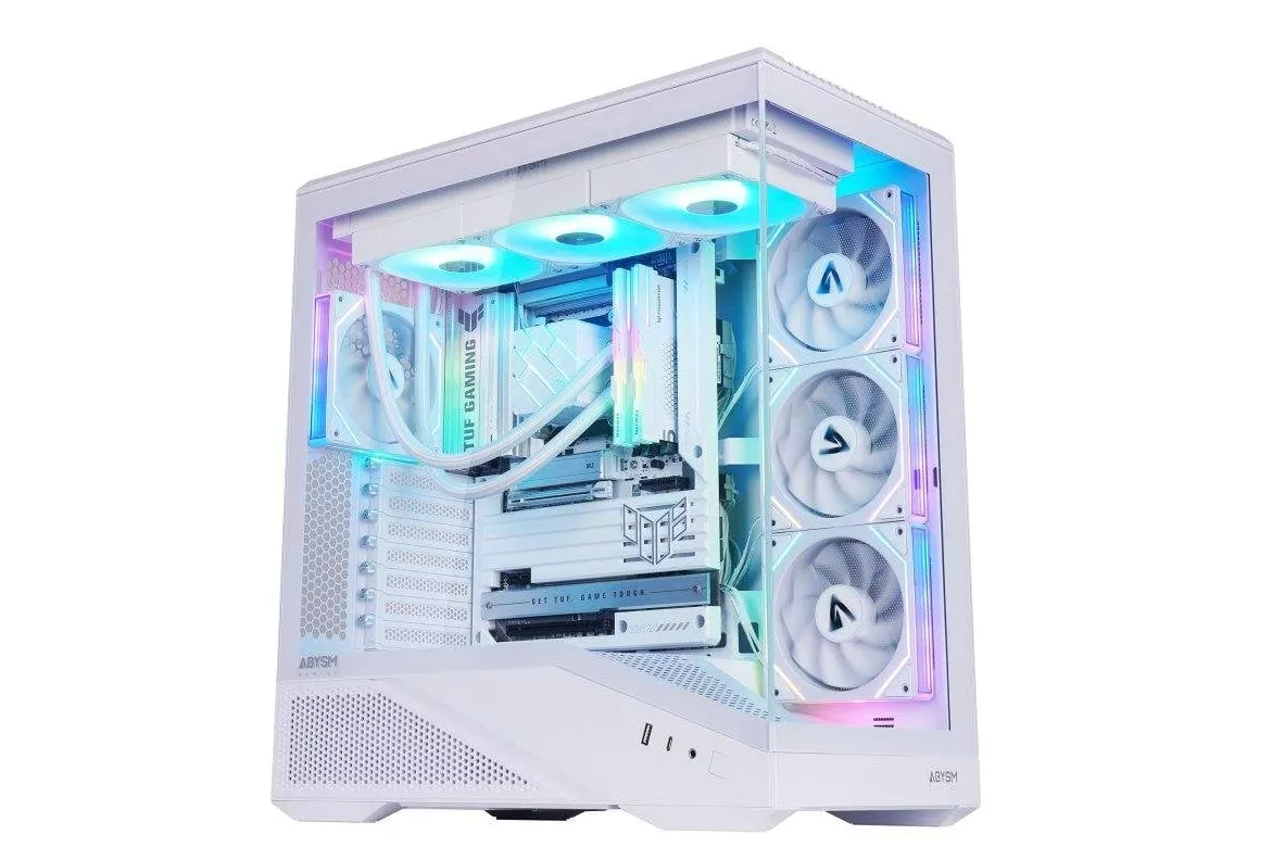 Caja ATX Abysm Arian Frame A400 White Cristal Templado ARGB PWM