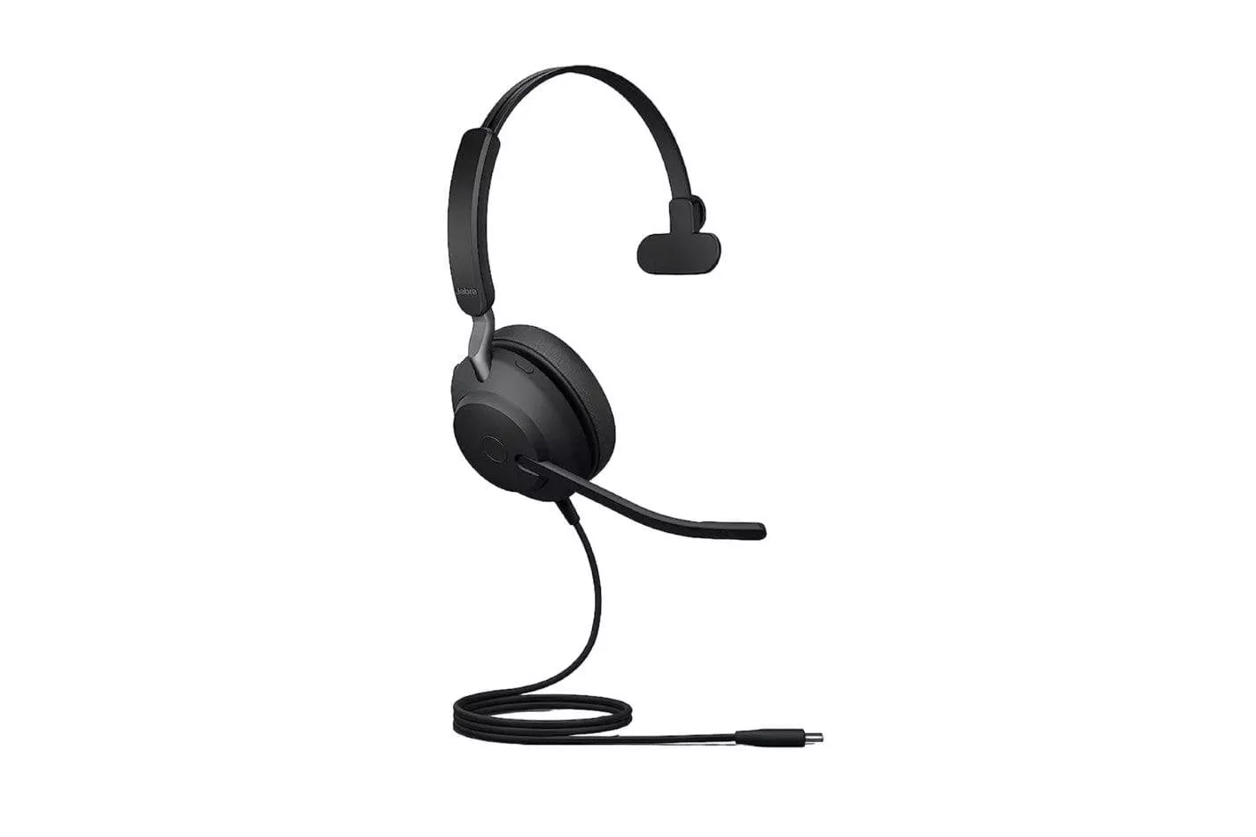 Auricular Jabra Evolve2 40 SE con cable USB-C Cancelación de Ruido Llamadas/Música Monoaural Negro