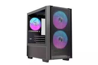 Caja ordenador Einarex Pulse PM150 RGB Black vidrio templado gaming compacta