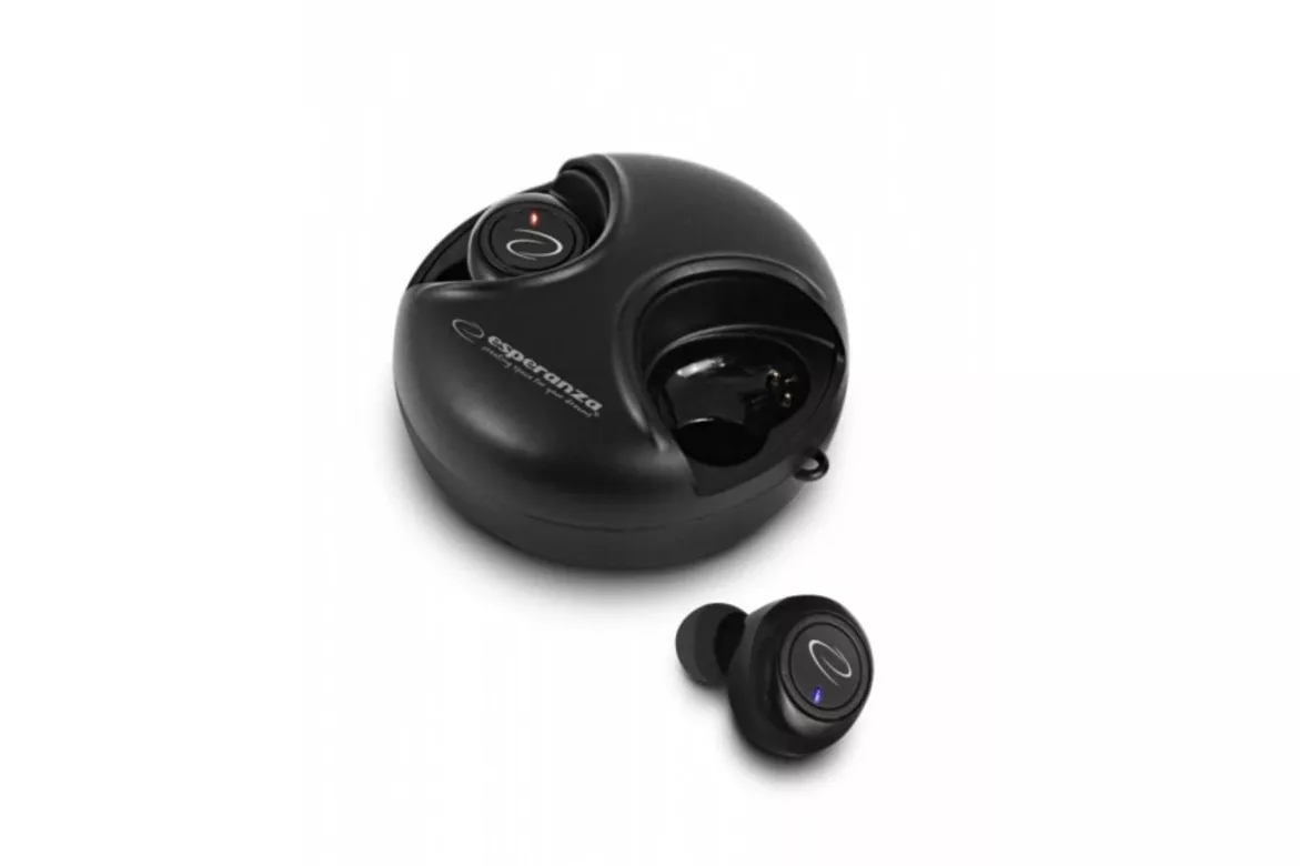 Auriculares Esperanza EH228K inalámbricos Bluetooth para llamadas y música, Earbuds negros