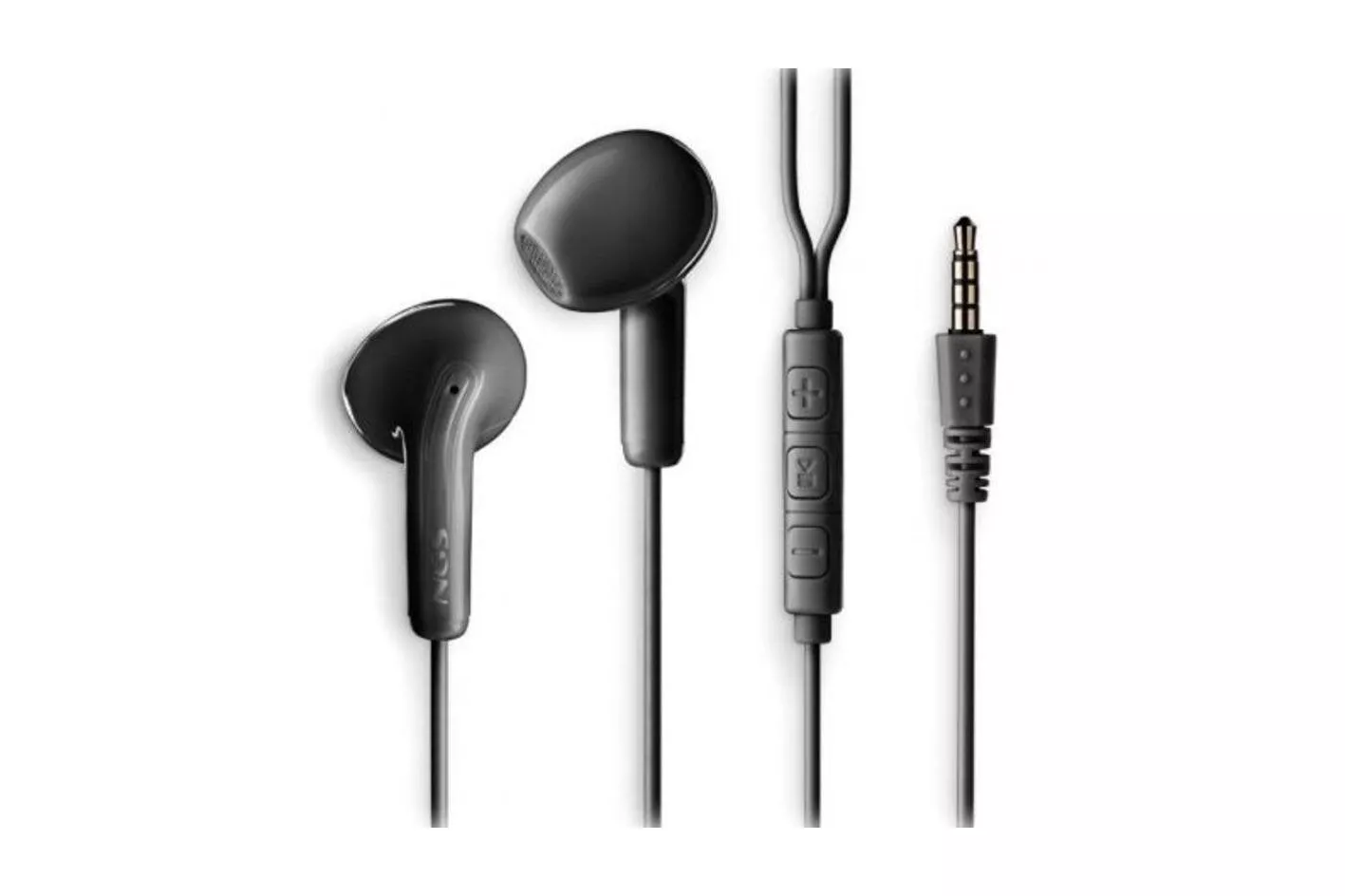 Auriculares NGS Cross Flip con cable Jack 3,5 mm Micrófono Control Multifunción Negros