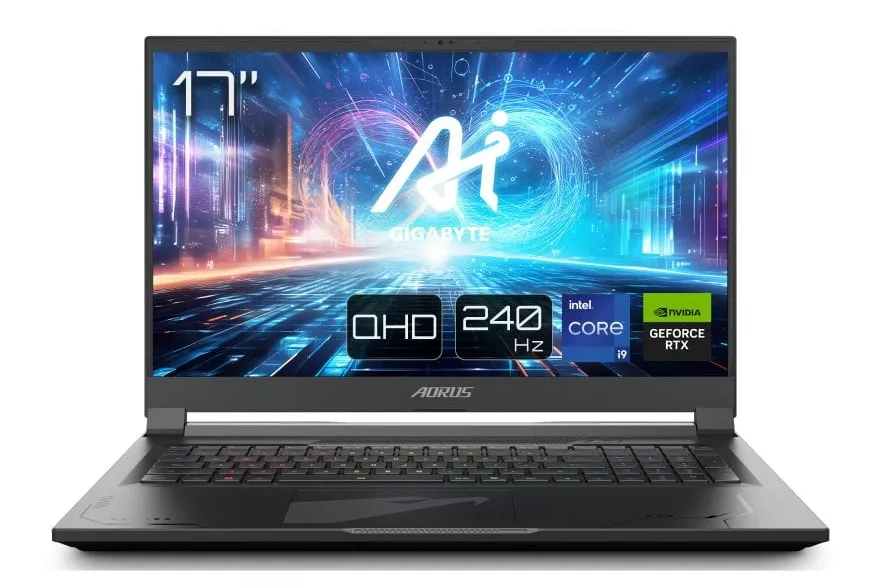 Portátil Gigabyte AORUS 17X AZF-D5PT665SH 17.3″ i9-13980HX 32GB 2TB SSD RTX 4070 QHD 240Hz RGB Windows 11 Home