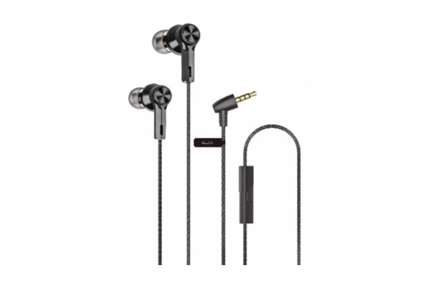 Auriculares Qubo EB-100 con cable Jack 3.5 mm Micrófono Negros