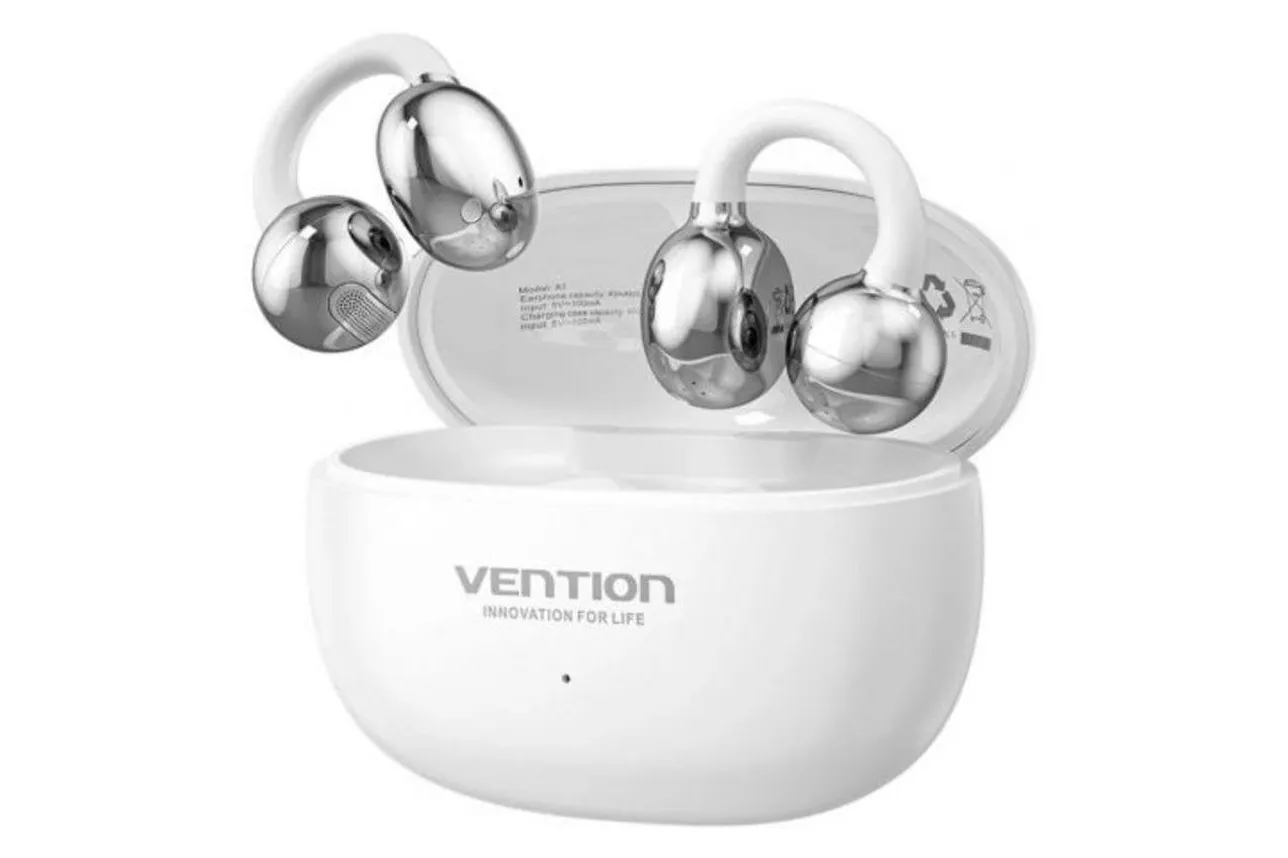 Auriculares Vention Echo Clip A1 inalámbricos Bluetooth deportivos oído abierto blancos