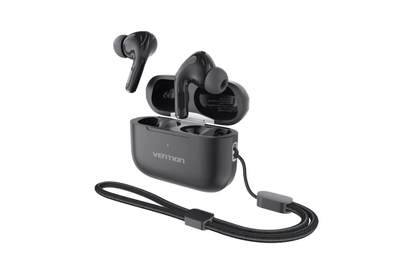 Auriculares Vention Echo Lite In-Ear con cable Jack 3.5 mm Micrófono Negros