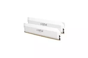 Memoria DDR5 Crucial Pro OC 32GB 2x16GB 6400MHz CL32 EXPO-XMP Blanco