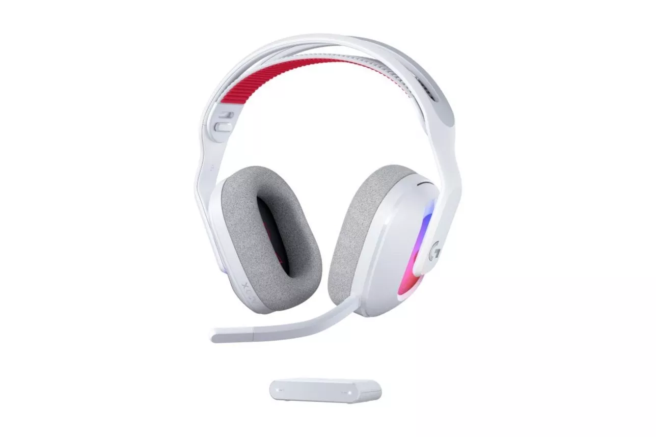 Auriculares Logitech G Astro A20 X inalámbricos y cableados gaming multiplataforma RGB blanco