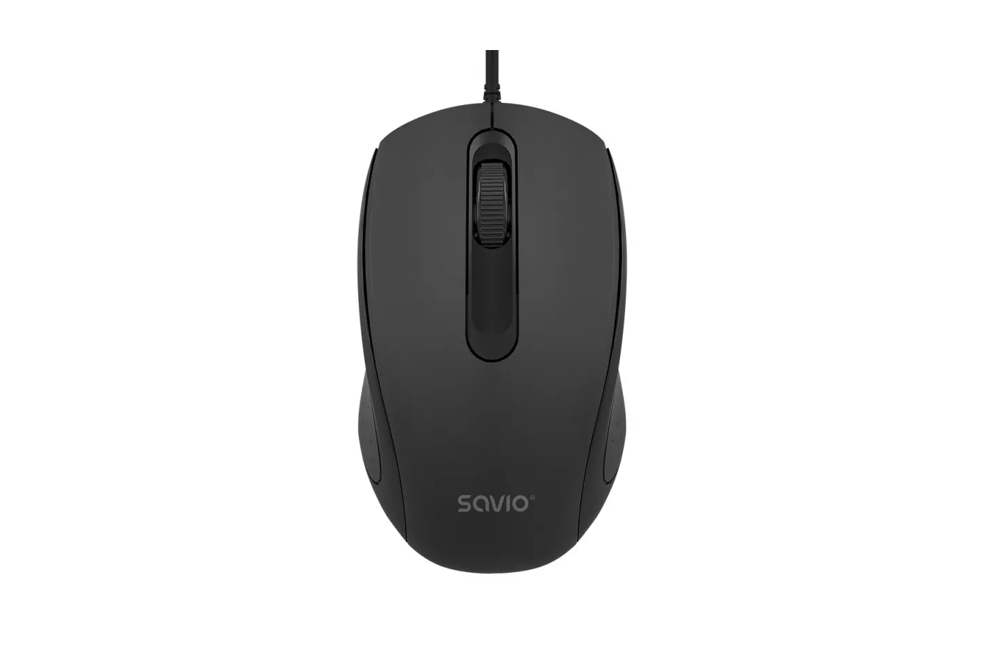 Ratón Savio MB-02 Alámbrico USB 1200 DPI Negro Plug and Play