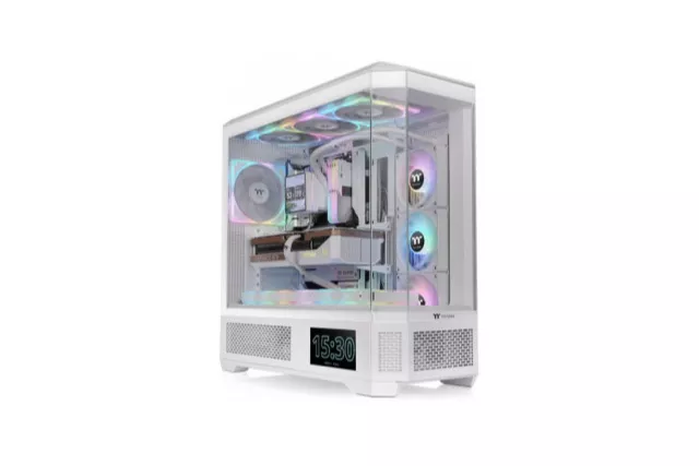 Caja PC Thermaltake CA-11H-00F6WN-00 Full Tower Blanco RGB Vidrio Templado