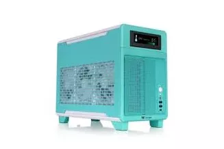 Caja PC Thermaltake TR100 Mini Tower micro ATX Mint Steel 2x USB 3.2