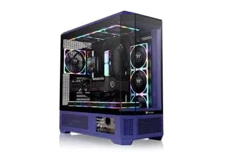 Caja Thermaltake CA-11H-00FNWN-00 Full Tower Azul RGB Vidrio Templado