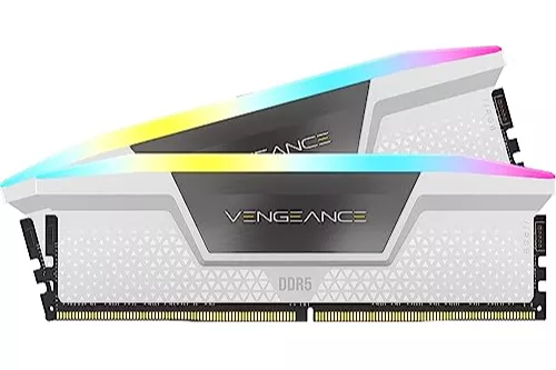 Corsair Vengeance RGB DDR5 6000MHz PC5-48000 64GB 2x32GB CL40 Blanca