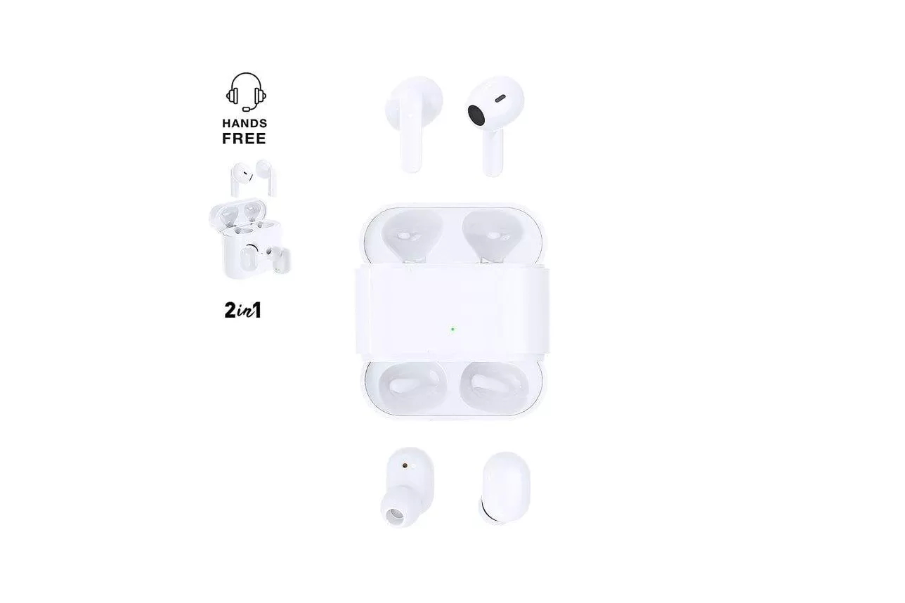 Auriculares Dam Electronics inalámbricos Bluetooth 5.0 Manos Libres Táctiles Blanco