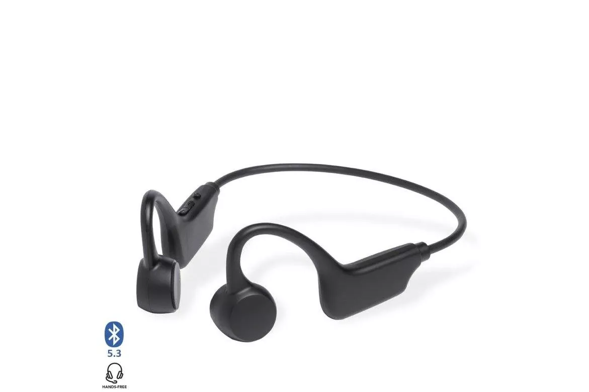 Auriculares Dam Electronics supraurales inalámbricos Bluetooth 5.3 con conducción ósea y ranura microSD, negros