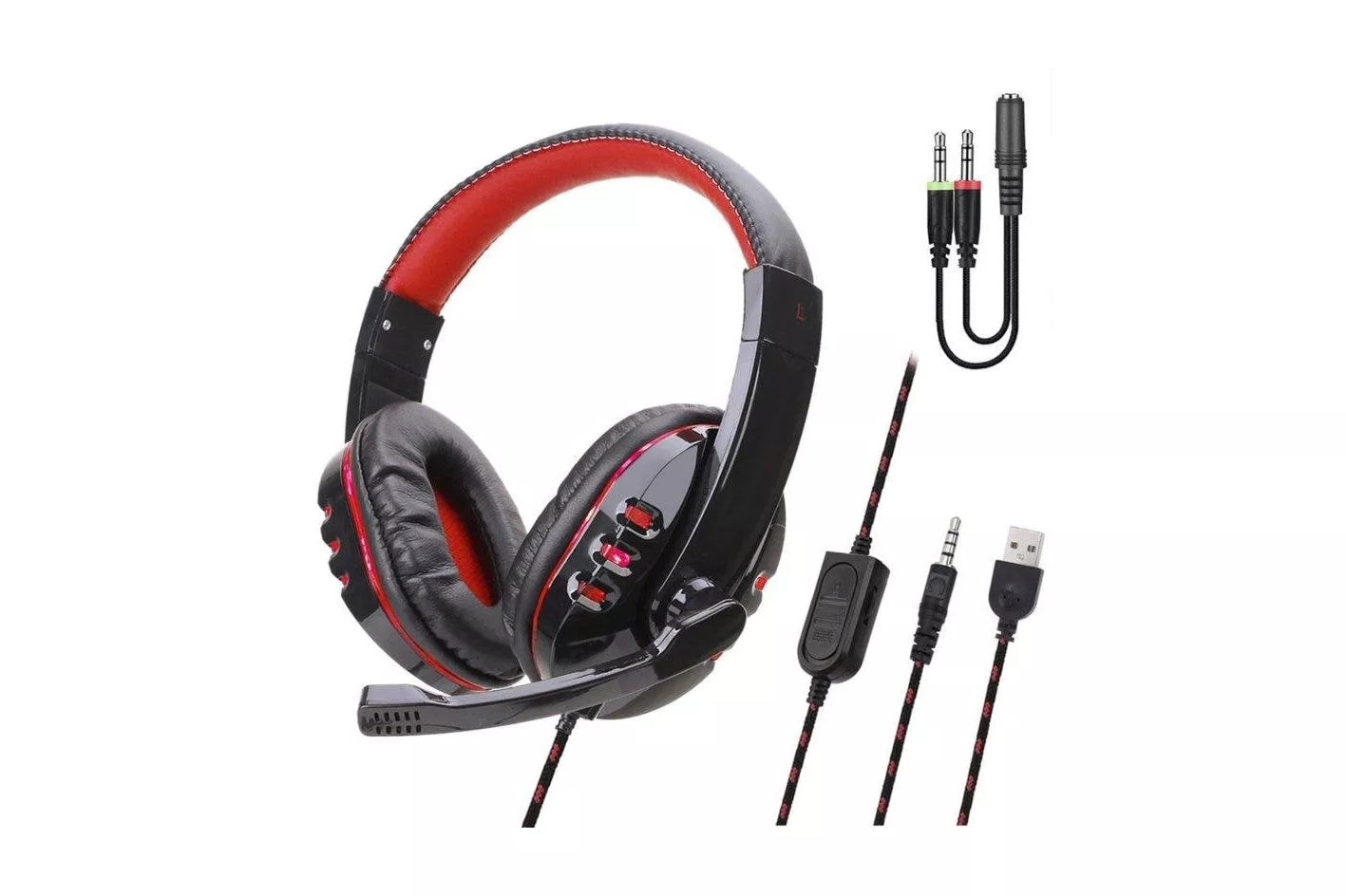 Auriculares Dam Electronics SY733MV con cable jack 3,5 mm Gaming y micrófono Negros