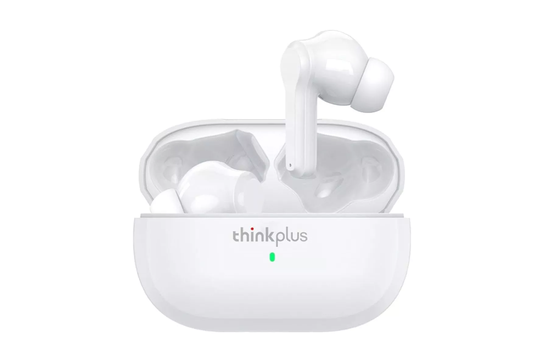 Auriculares Lenovo LP1s inalámbricos Bluetooth con reducción de ruido y control táctil blancos