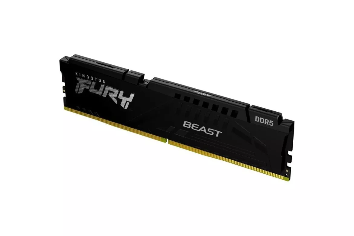 Memoria RAM Kingston FURY Beast 32GB 1x32GB DDR5 5200MHz CL40 Intel XMP AMD EXPO Negro