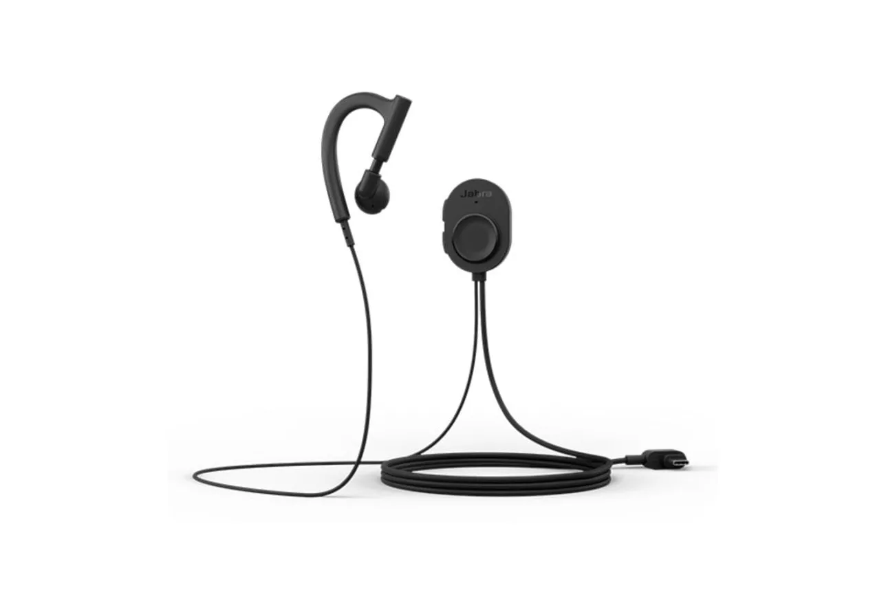 Auriculares Jabra Perform 10 con cable USB-C Push-to-Talk, micrófono y protección IP67, negros
