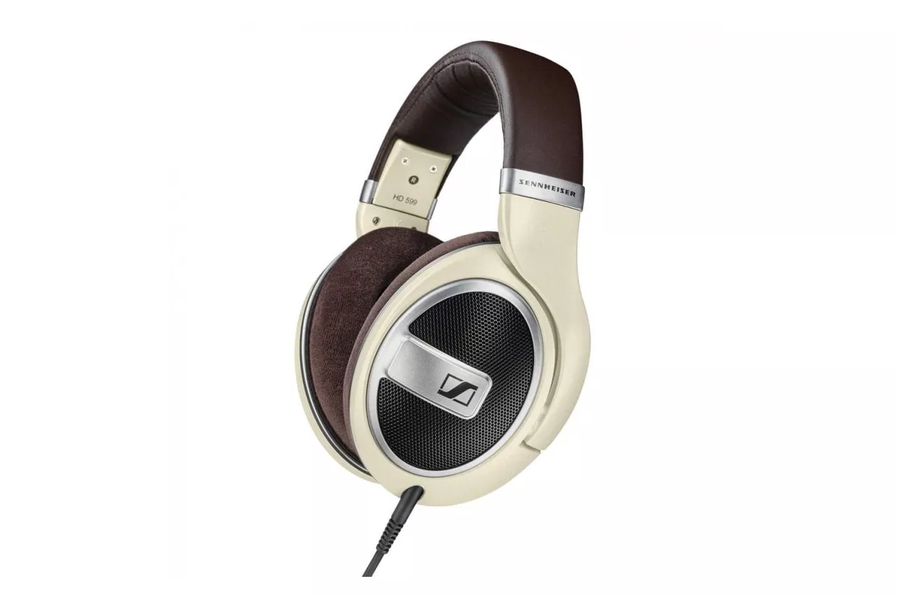 Sennheiser HD 599 Auriculares HiFi Blanco/Marrón