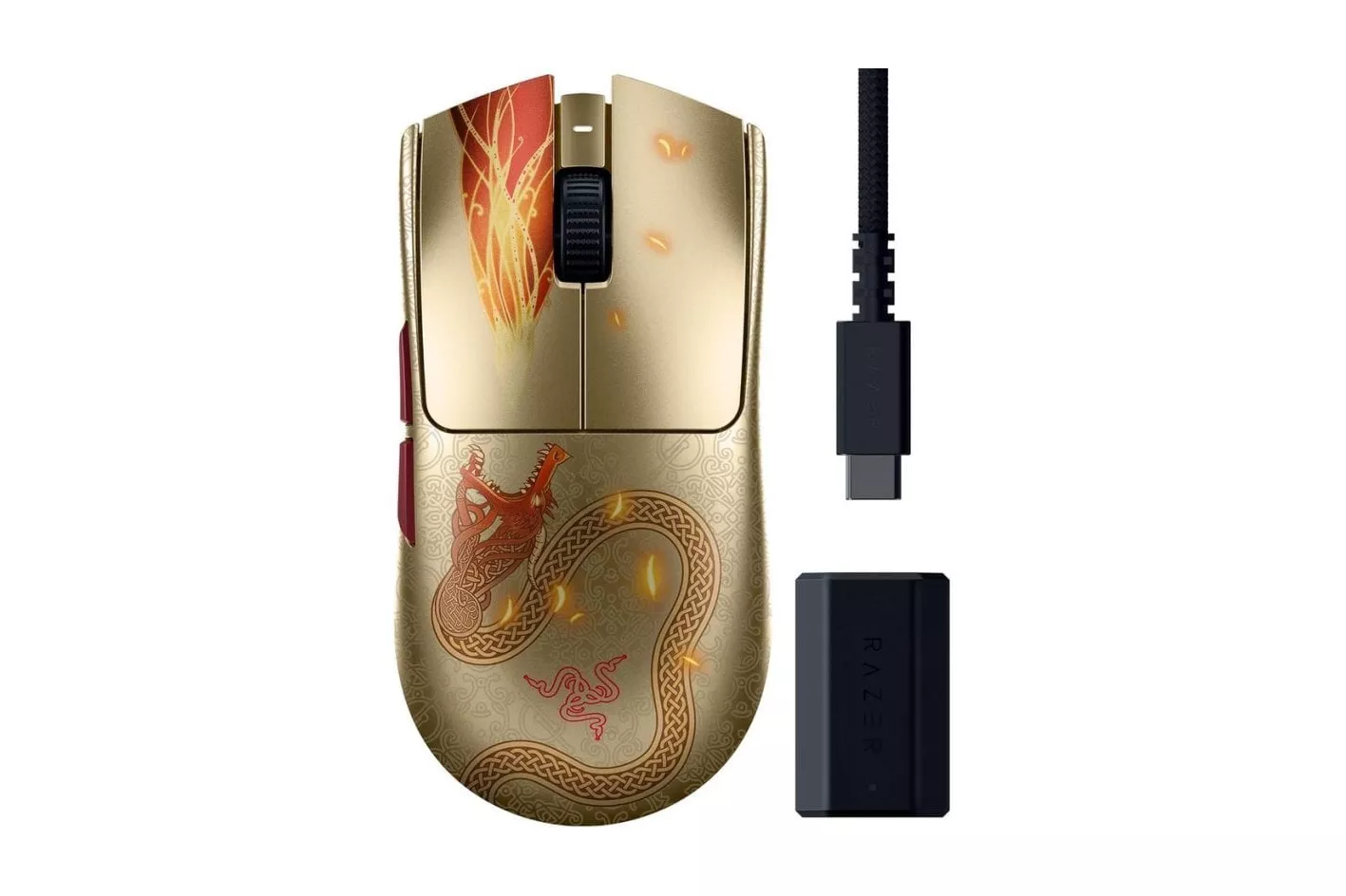 Ratón Razer Viper V3 Pro Inalámbrico 35000DPI HyperPolling Counter-Strike 2 Dragon Lore 55g