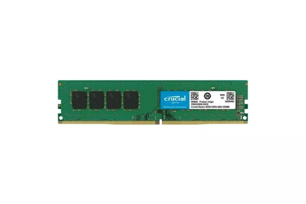 Memoria RAM Crucial CB8GU3200 4GB 1x4GB DDR4 3200MHz CL22 DIMM No Iluminación