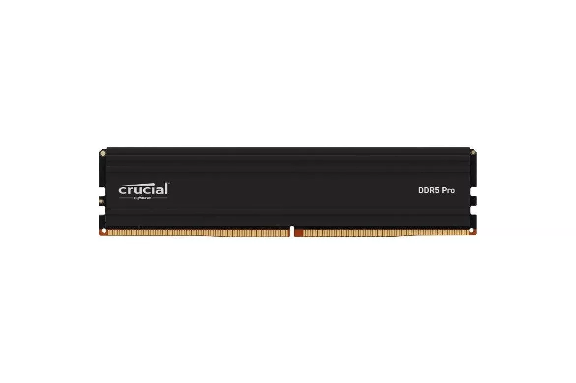 Memoria RAM Crucial PRO CP16G60C48U5T 16GB 1x16GB DDR5 6000MHz CL48 Disipador Negro