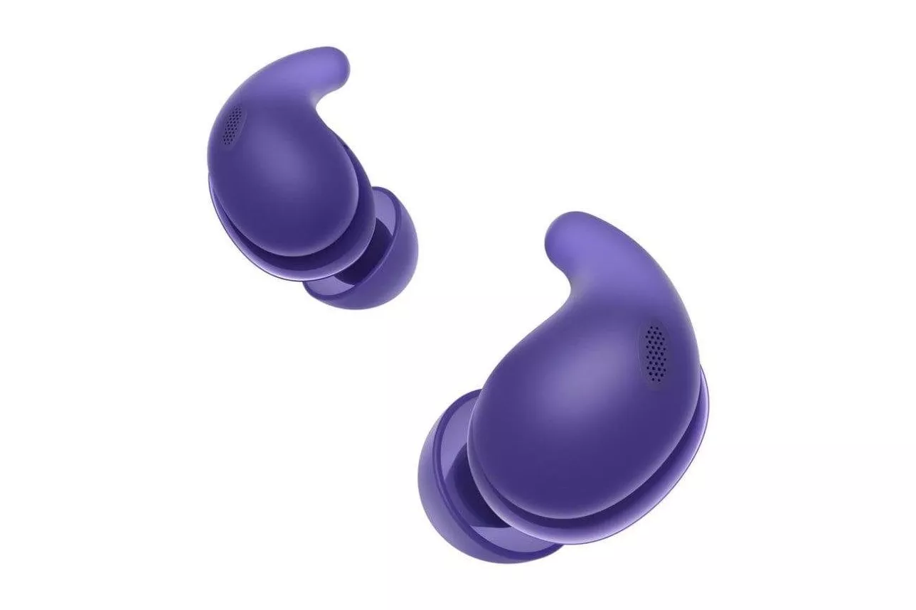 Auriculares Sony LinkBuds Fit WFLS910NV inalámbricos Bluetooth con Cancelación de Ruido híbrida y resistencia al agua, color violeta