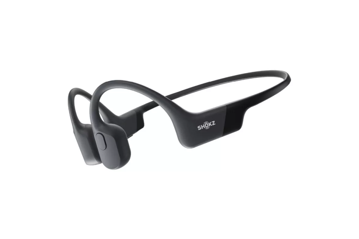 Shokz OpenRun Black Auriculares Inalámbricos Deportivos de Conducción Ósea USB-C IP67 Negros