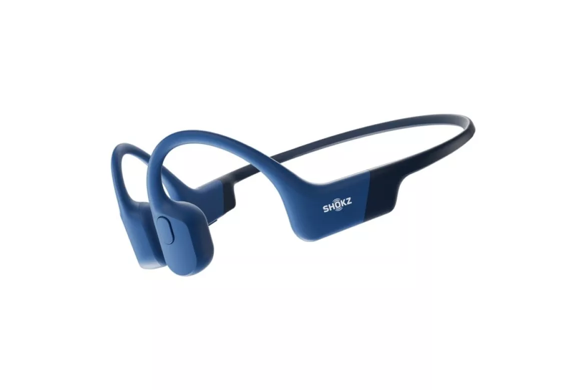 Shokz OpenRun Blue Auriculares Inalámbricos Deportivos de Conducción Ósea USB-C IP67 Azules