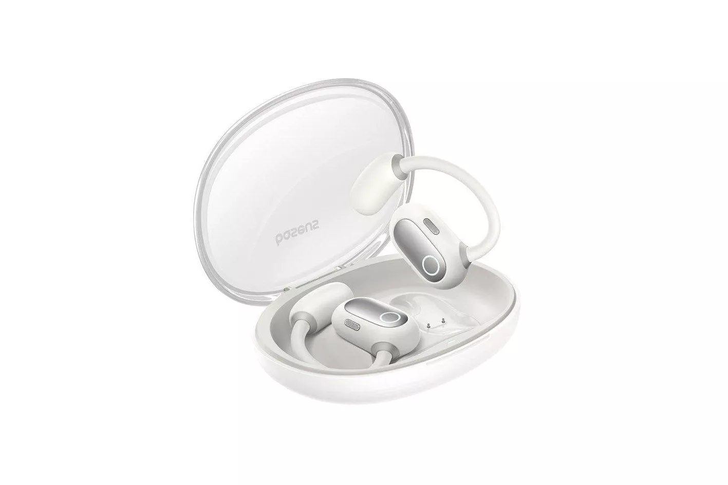 Auriculares Baseus Eli Sport 1 inalámbricos Bluetooth TWS para llamadas y música con cancelación de ruido y resistencia IPX4, color blanco