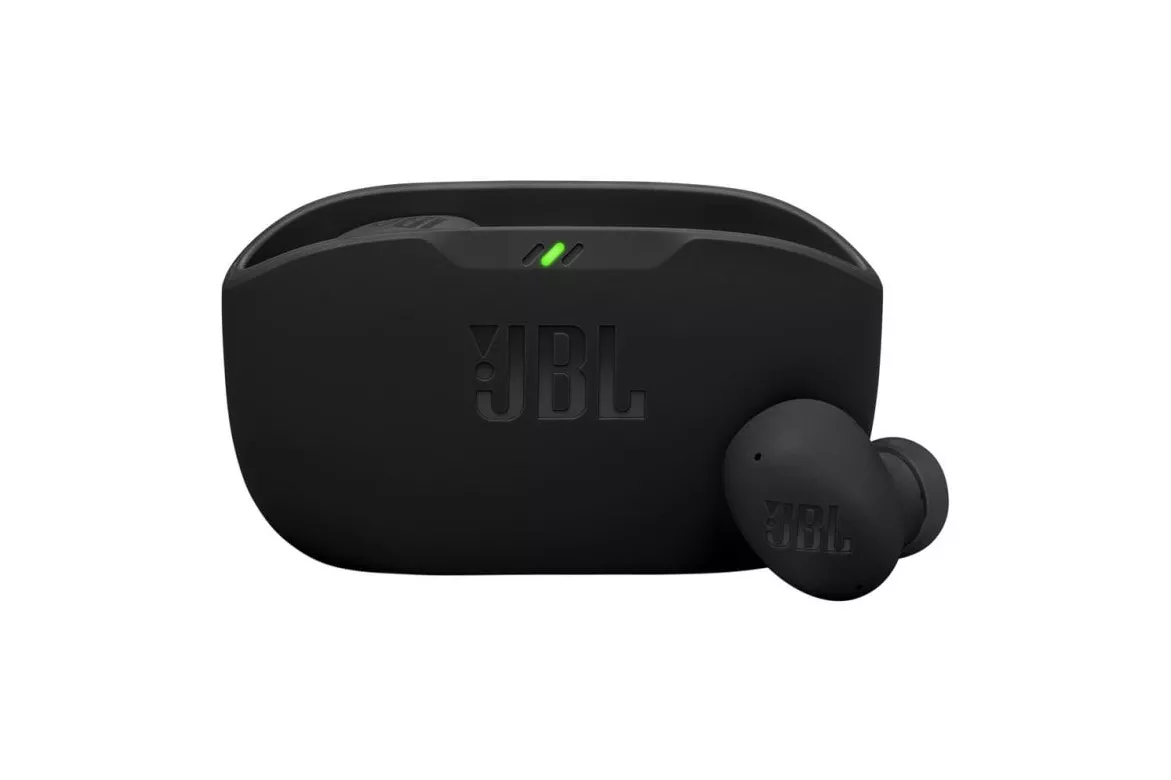 Auriculares JBL Wave Buds 2 inalámbricos Bluetooth con Cancelación de Ruido y micrófono, protección IP54, negros